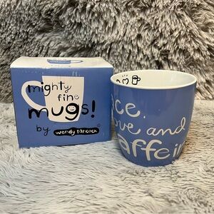 Wendy Tancock Peace Love and Caffeine Mug